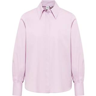 shirt-blouse in lavender plain