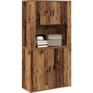 Højskab Gammelt Træ 80 X 33 X 150 Cm Konstrueret Træ