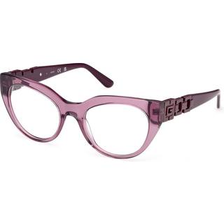 Guess GU50323 081 51 Briller Kvinder Purple - Transparent Shiny Violet - 51mm