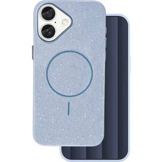 Glitter Thin Mag case for iPhone 16 6,1" blue