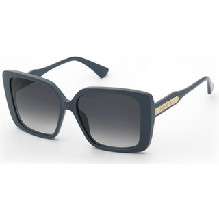 Nina Ricci Kvinde SNR462 04G5 Solbriller Acetat Blå Røg Firkantet Normal Nuanceret