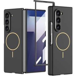 Samsung Galaxy Z Fold7 GKK Magnetisk slankt cover med skærmbeskyttelse hærdet glas - Sort