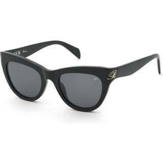 Blumarine Kvinde SBM904 0700 Solbriller Acetat Sort Røg Cat Eye Normal