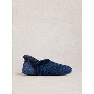 White Stuff White Stuff Navy Reya Closed Back Slippers
