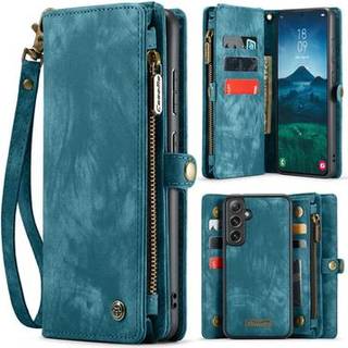 Samsung Galaxy S25+ Caseme 008 2-i-1 Multifunktionel Pung - Blå