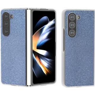 Samsung Galaxy Z Fold6 Rhinestone Tekstur Hybrid Cover - Blå