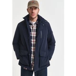 GANT Double Mid Length Field Jacket Evening Blue