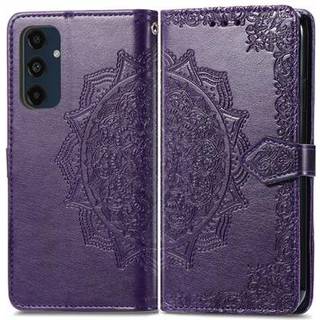 Samsung Galaxy S24 FE Mandala Series Etui med Pung - Lilla