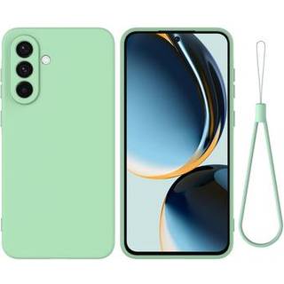Samsung Galaxy A26 Flydende silikone cover med håndrem - grøn