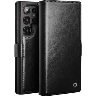 Samsung Galaxy S25 Ultra - QIALINO Classic Slim ægte læder cover - Sort