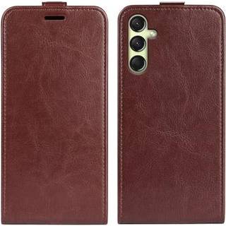 Samsung Galaxy A16 Vertikal Flip Cover med Kortholder - Brun