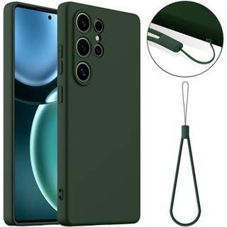 Samsung Galaxy S25 Ultra Liquid Silikone Cover - MagSafe Kompatibel - Mørkegrøn