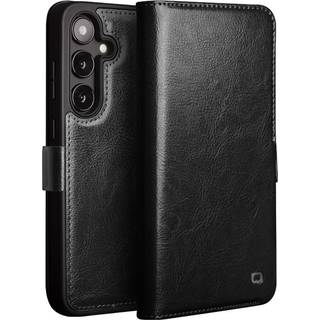 Samsung Galaxy S25 Plus - QIALINO Classic Slim ægte læder cover - Sort