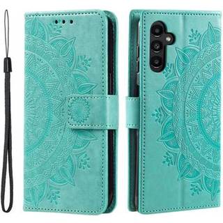 Samsung Galaxy A56 Mandala Series Etui med Pung - Grøn