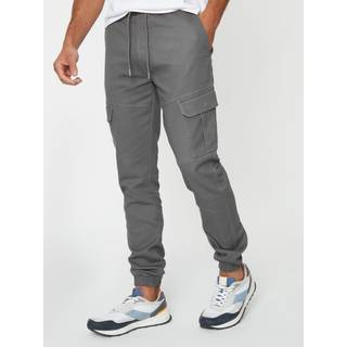 Threadbare Threadbare Grey Slim Fit Cargo Pocket Jogger Style Trousers