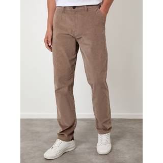 Threadbare Threadbare Brown Straight Leg Stretch Corduroy Trousers