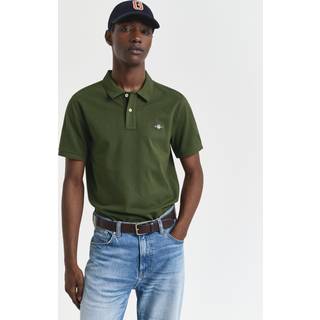 Gant Regular Fit Shield Pique Polo T Shirt Green