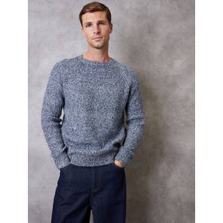 Threadbare Threadbare Blue Raglan Sleeve Crew Neck Jumper