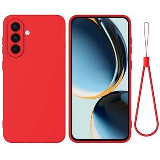 Samsung Galaxy A56 Flydende silikone cover med håndrem - rød