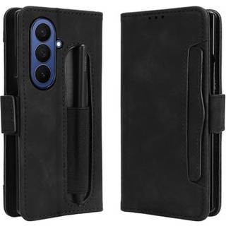Samsung Galaxy Z Fold7 Kortholder Pung Etui med Penholder - Sort