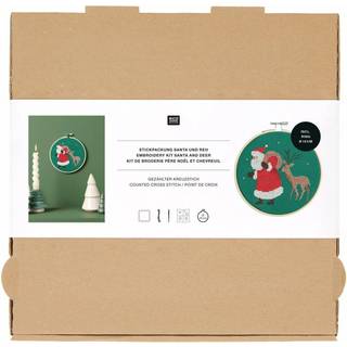 Stickpackung Santa und Reh