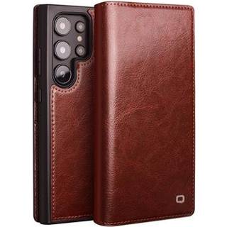 Samsung Galaxy S25 Ultra Qialino Classic Læderpung - Mørkebrun