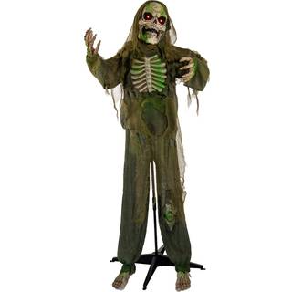 Vermoderter Fetzenzombie mit Licht, Sound & Bewegung 163cm