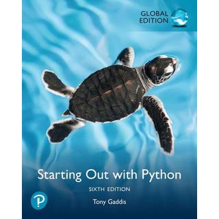 Starting Out with Python, Global Edition