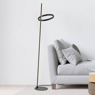 JUST LIGHT. GmbH LED gulvlampe Ritus, dæmpbar, Sort, Stue/spisestue, Metal, Moderne