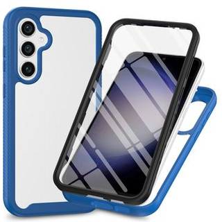 Samsung Galaxy S24 FE 360 Beskyttelse Cover - Blå / Klar