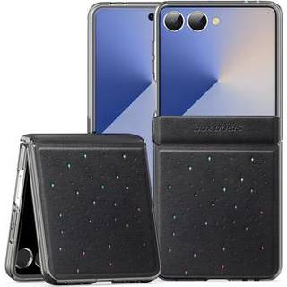 Samsung Galaxy Z Flip7 Dux Ducis Stex Cover med Stjernemønster - Sort