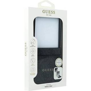 Samsung Galaxy Z Flip7 Guess 4G farvet ringcover - MagSafe-kompatibel - Sort