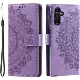 Samsung Galaxy A16 Mandala Serie Pung Etui - Lilla