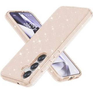 Samsung Galaxy S25 Stylish Glitter Series Hybrid Cover - Guld