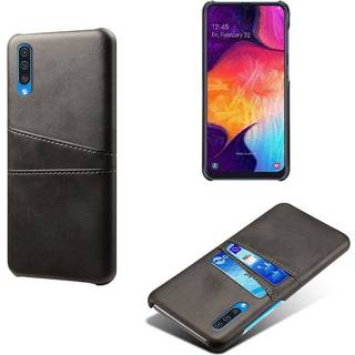 Samsung Galaxy A50 Læderbelagt etui - Sort