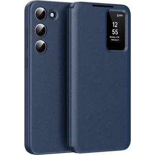 Samsung Galaxy S22+ 5G Smart Clear View Flip etui med kortplads - Safir