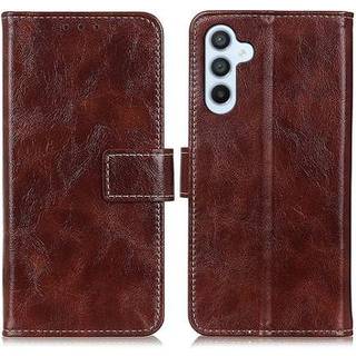 Samsung Galaxy S24 FE Pung med Magnetisk Lukning - brun