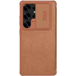 Samsung Galaxy S25 Ultra Nillkin Qin Pro Flip Cover - Brun