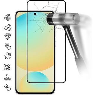 Samsung Galaxy S25 FE Skærmbeskyttelse Hærdet Glas - Full Fit - 9H - Sort kant