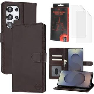 Samsung Galaxy S25 Ultra MyTPhone CardMate læder pung cover - mørkebrun