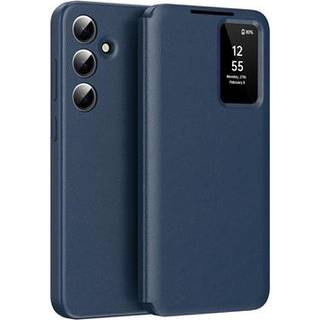 Samsung Galaxy A56 Smart Clear View Flip etui med kortplads - Safir