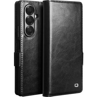 Samsung Galaxy Z Fold7 - QIALINO Classic ægte læder cover - Sort
