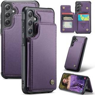 Samsung Galaxy S24 FE Caseme C22-etui RFID-kortpung - lilla