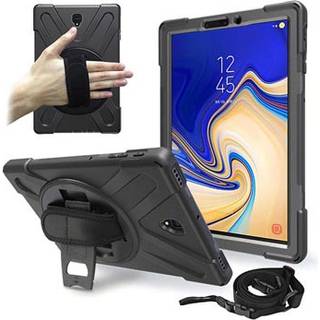 Samsung Galaxy Tab S4 Heavy Duty 360 Cover med håndrem - Sort