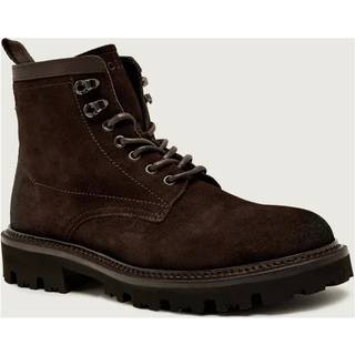 BOSS BLACK Julyo Suede Boot Dark Brown