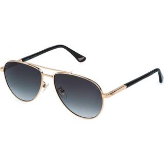 Police Mand SPLR77 0300 Solbriller Metal Guld Røg Pilot Normal Nuanceret