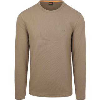 BOSS Orange Herren Longsleeve beige
