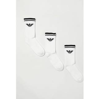 Emporio Armani 3 Pack Socks White