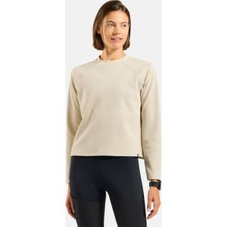 Odlo Women's Mid Layer Cubic Løbeshirt Damer størrelse L farve beige
