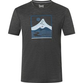 super.natural Trace Hill Tee Merino-shirt Herrer størrelse L farve grå